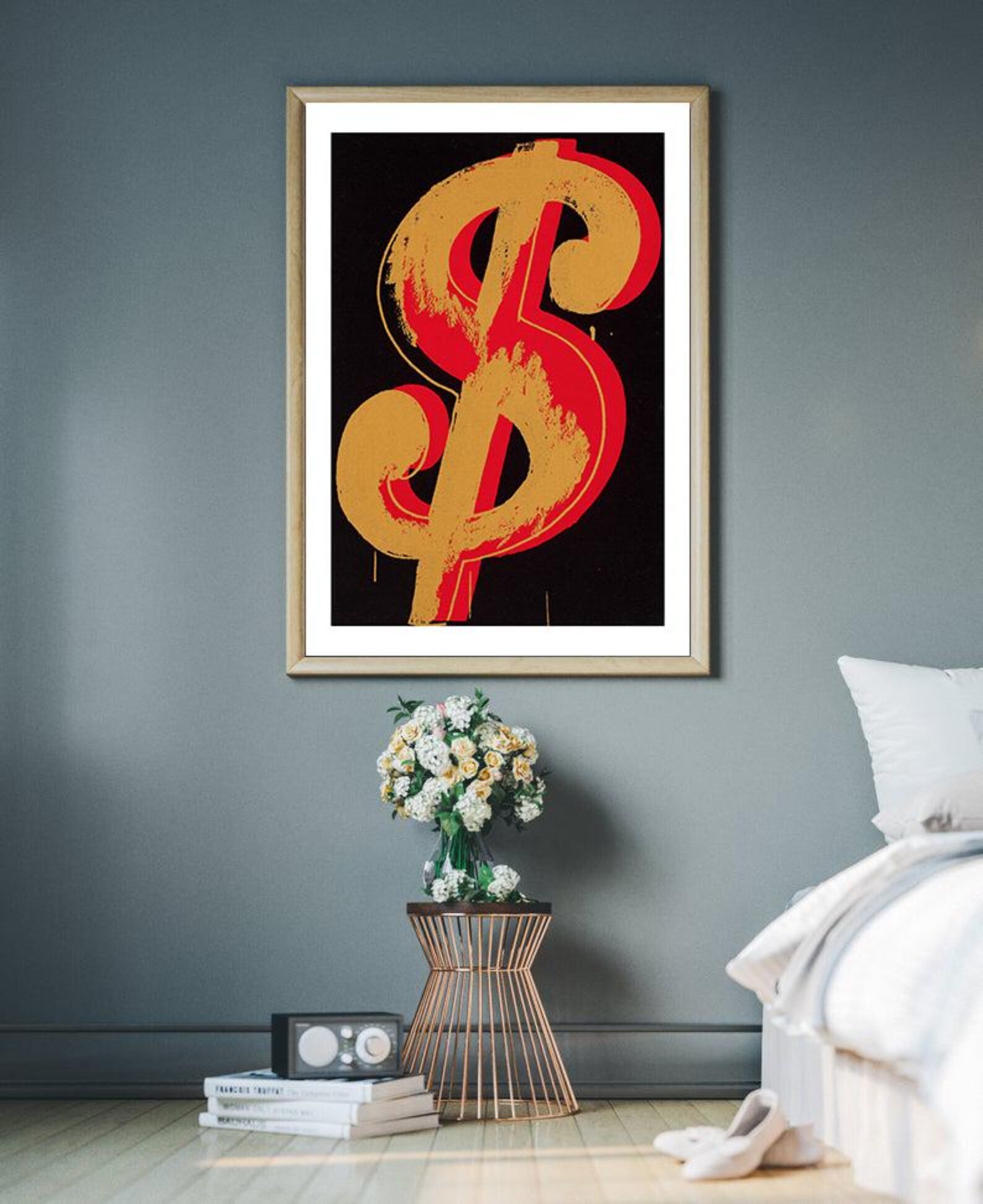 Andy Warhol - Dollar Sign, Fine Art Giclee Print, Pop Art Poster, Black ...