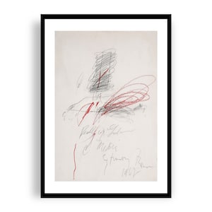 Cy Twombly - Morte de Giuliano de Medici, Impressão Giclée de Belas Artes, Pôster Abstrato
