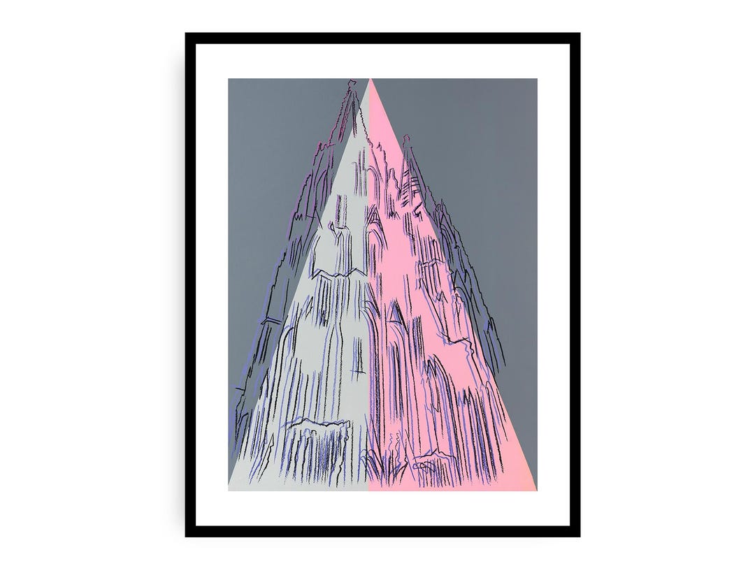 Andy Warhol - Cologne Cathedrals Kölner Dom, Gray, Fine Art Giclee ...