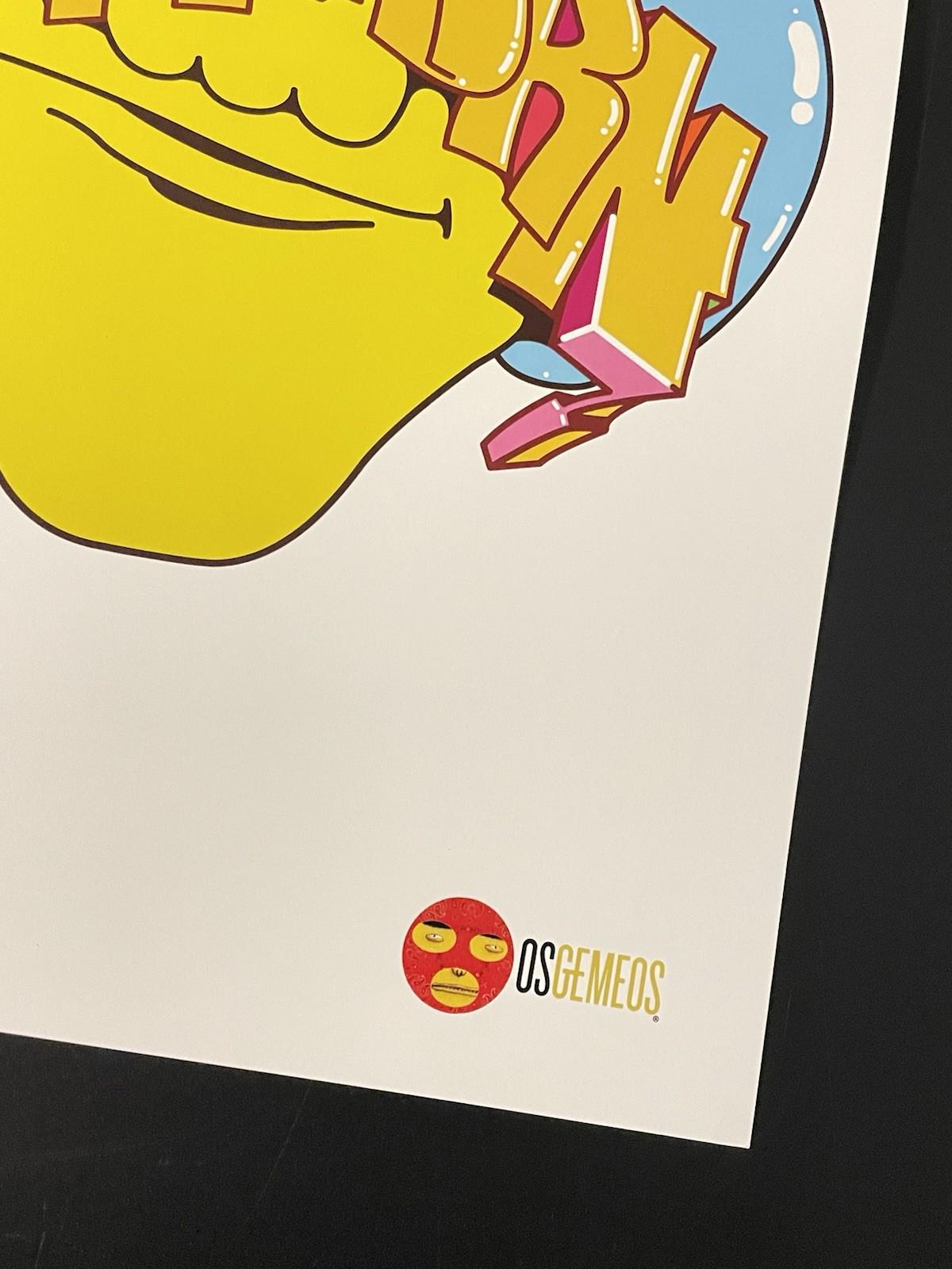 OS GEMEOS - オリジナル展覧会ポスター、ハーシュホーン美術館、希少 