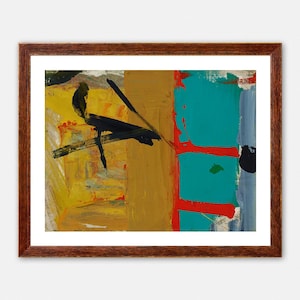 Franz Kline - Verde, rojo y marrón, impresión giclée de bellas artes, póster de arte abstracto estadounidense