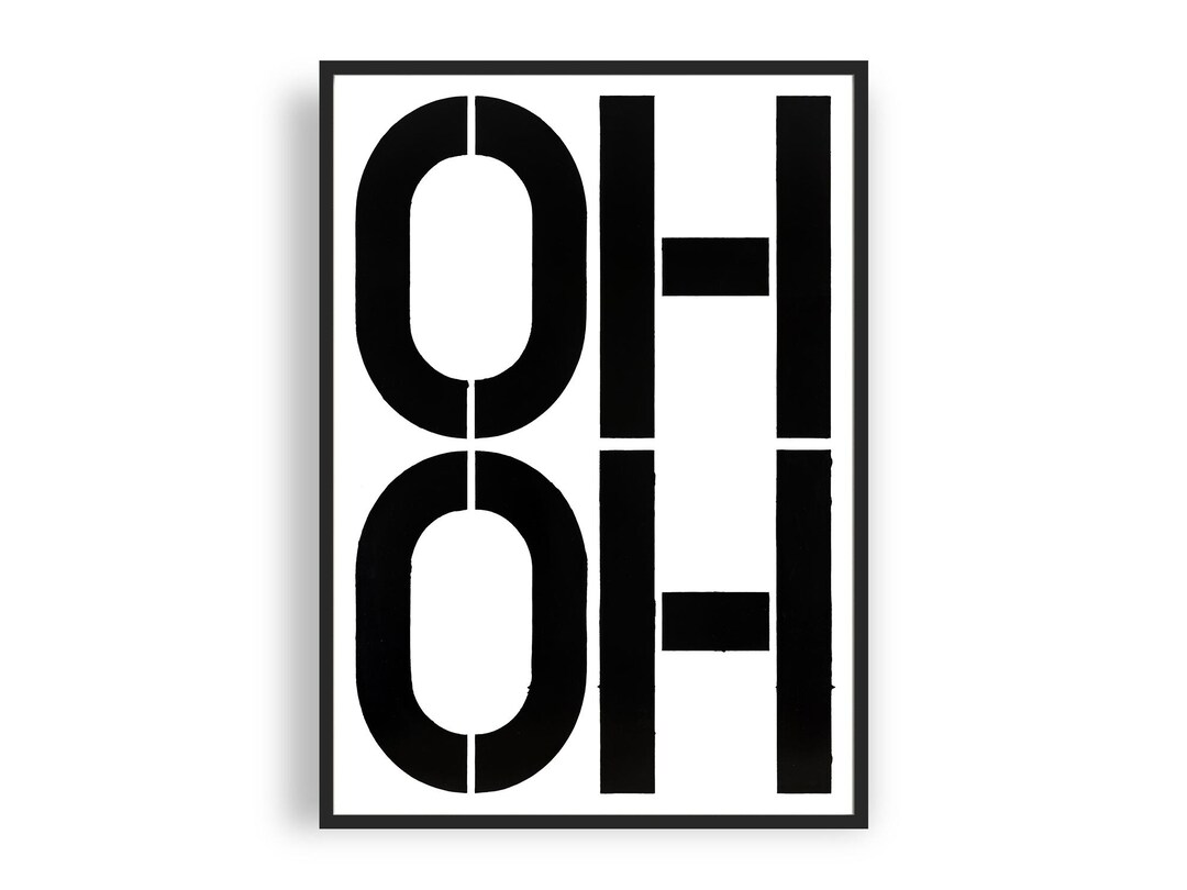 Christopher Wool - Oh Oh, Fine Art Giclee Print, Contemporary Art ...