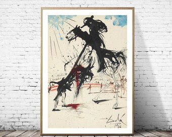 サルバドール・ダリ - 闘牛、ファインアートジクレー版画、シュル