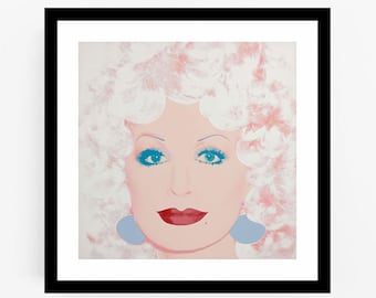 Andy Warhol - Dolly Parton, Blue, Fine Art Giclee Print, Country Music Poster
