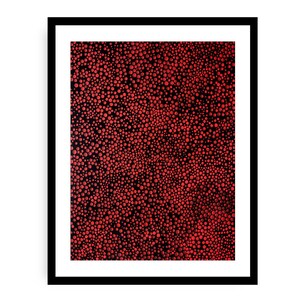 Yayoi Kusama - El sol de la tarde / Impresión giclée de bellas artes / Gran formato / Decoración de pared, Arte pop contemporáneo / Póster de arte abstracto