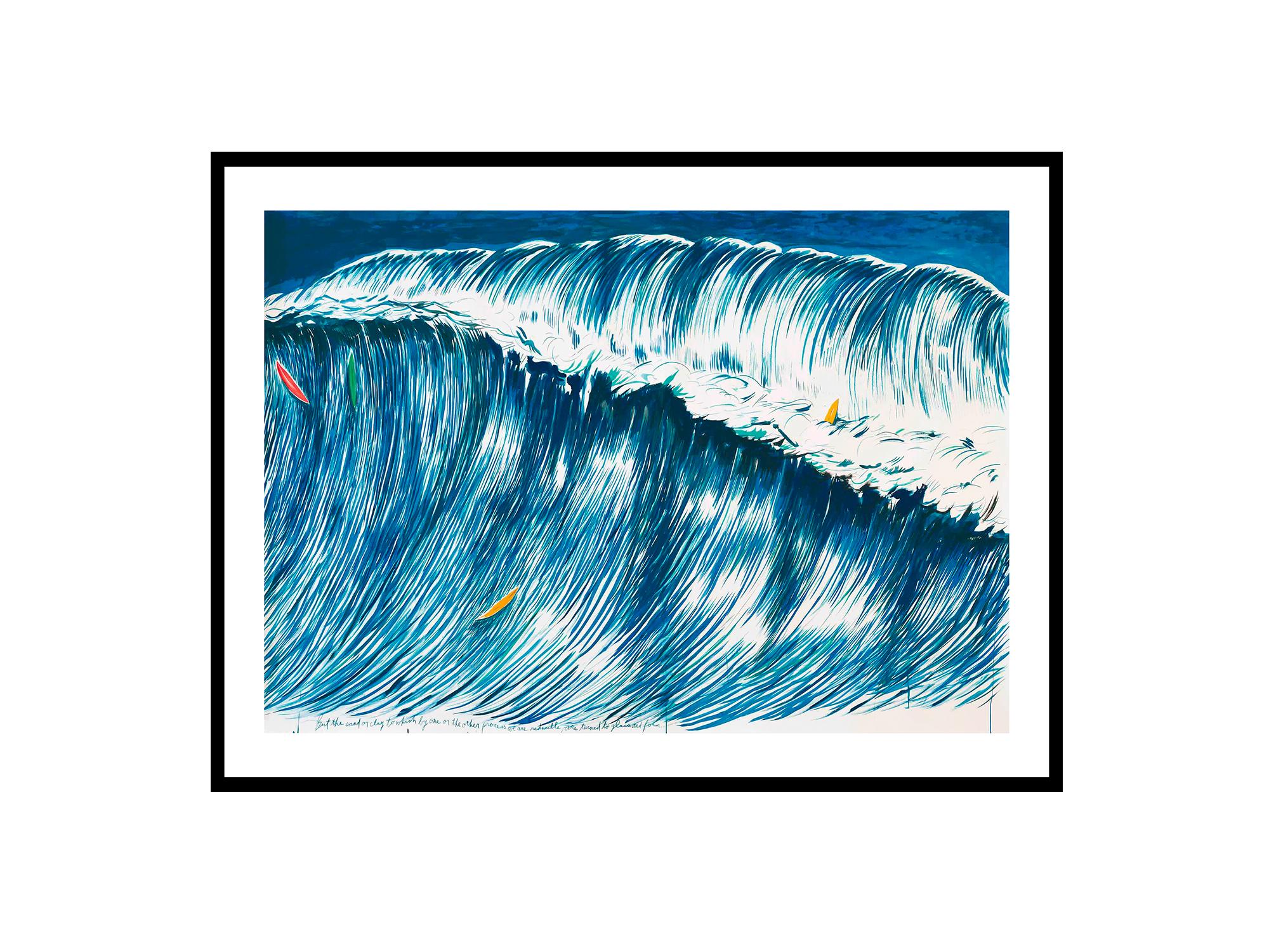 Raymond Pettibon Surfer Print: California Big Wave Art - Etsy