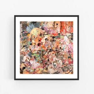 Cecily Brown - Karneval und Fastenzeit, Fine Art Giclée-Druck, zeitgenössische Kunst Poster, quadratisches Wanddekor