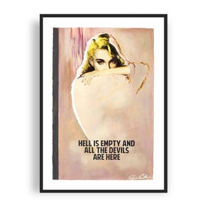 The Connor Brothers - Hell is empty and all the devils are here, Cream, Fine Art Giclee Print, Contemporary Art Poster