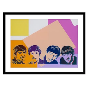Andy Warhol - The Beatles, Fine Art Giclee Print, Pop Art Poster, Gig Music Poster, Large Wall Decor