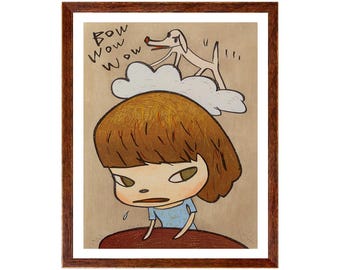 奈良美智 - Bow Wow Wow、ファインアートジクレー版画、日本のポスター 