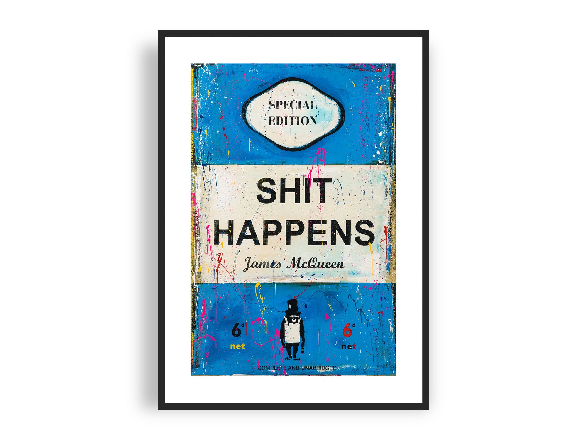 James Mcqueen - Shit Happens, Fine Art Giclee Print, Contemporary