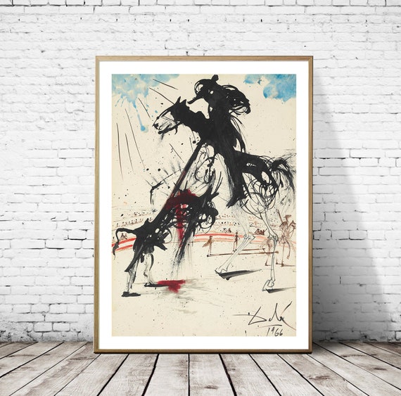 サルバドール・ダリ - 闘牛、ファインアートジクレー版画、シュル