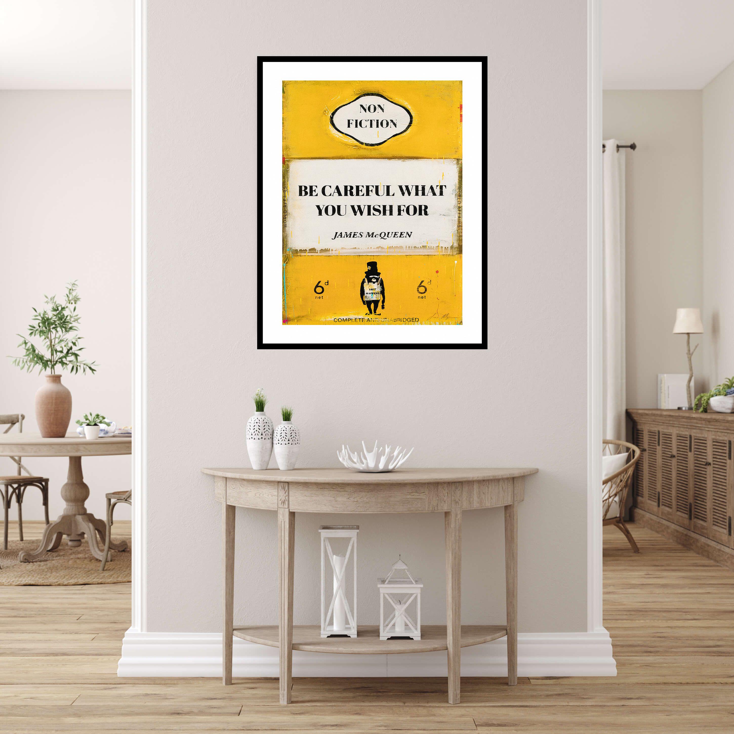 ジェームズ・マックイーン　 Shit Happens アートポスター A2版 James Mcqueen - Shit Happens, Fine Art Giclee Print, Contemporary