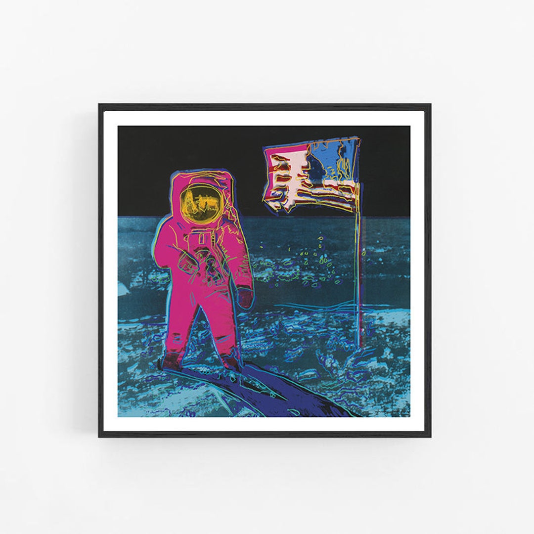 Andy Warhol - Moonwalk (pink) , Fine Art Giclee Print, Apollo 11, NASA ...