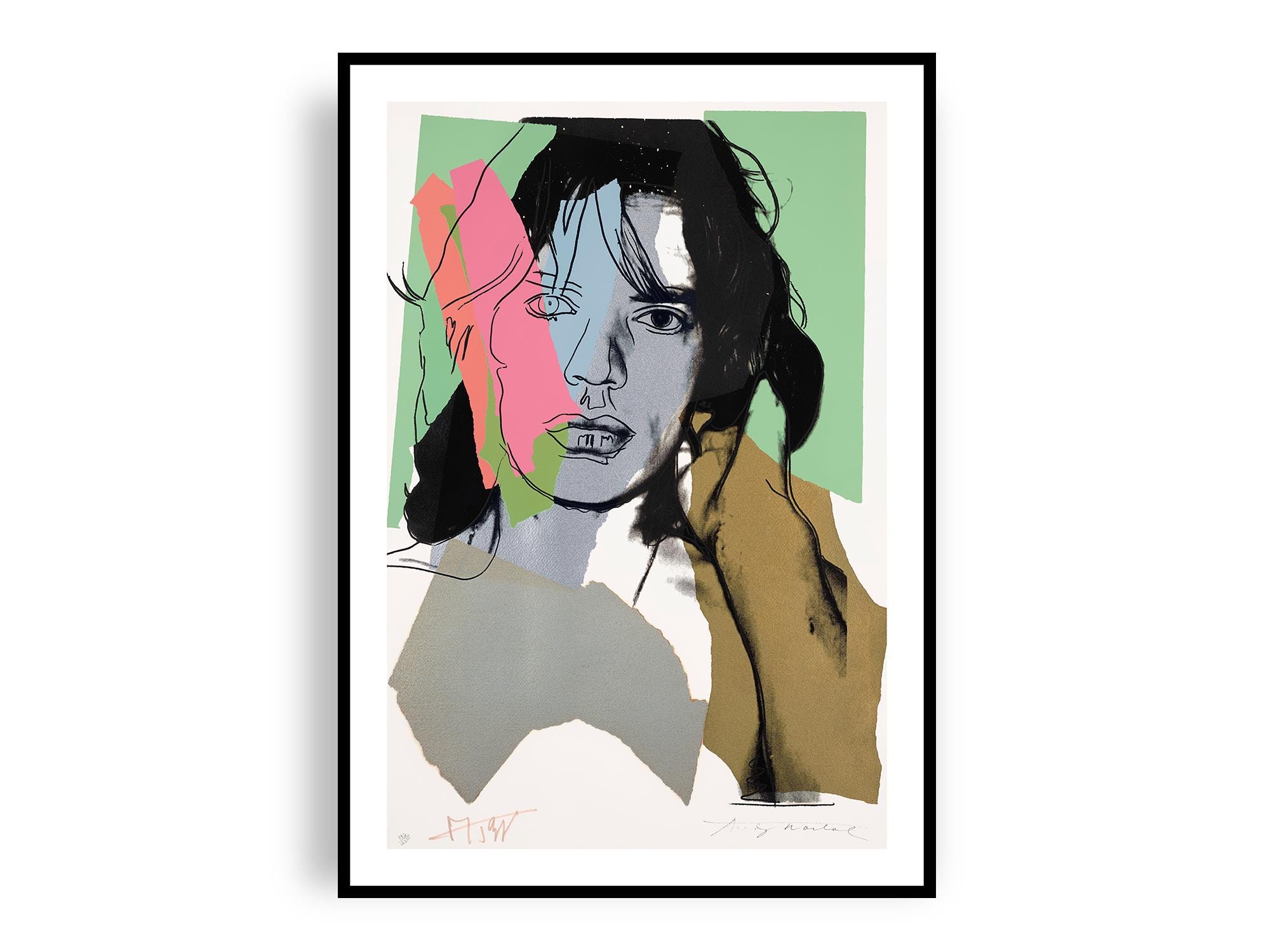Mick jagger andy warhol poster - Etsy 日本