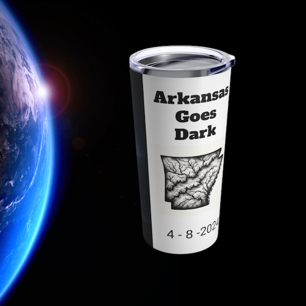 Arkansas Solar Eclipse 2024 Tumbler Arkansas Tumbler
