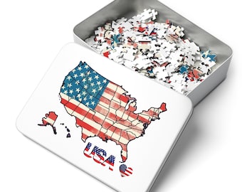 Rompecabezas de Estados Unidos para niños y adultos (30, 110, 252)