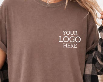 Custom Logo Shirt Comfort Colors Personalized Business Tshirt Text Company Design Tee Brand Outfit Small Business Gift Sport Team Uniform 03