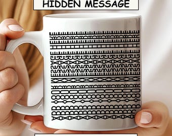 Custom Hidden Message Mug Personalized Coffee Mug Gift Best Friend Coworker Retirement Tea Cup Christmas Humorous Funny Gift Men Women MG02