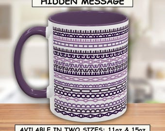 Custom Hidden Message Mug Personalized Coffee Mugs Gift Friend Coworker Retirement Tea Cup Christmas Humorous Funny Present Men Women MG07