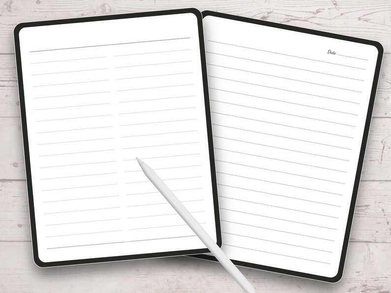 Paquete de 102 páginas de papel rayado imprimible, rayado ancho, rayado universitario, cuaderno rayado, uso comercial, papel gráfico, descarga instantánea en PDF. imagen 10