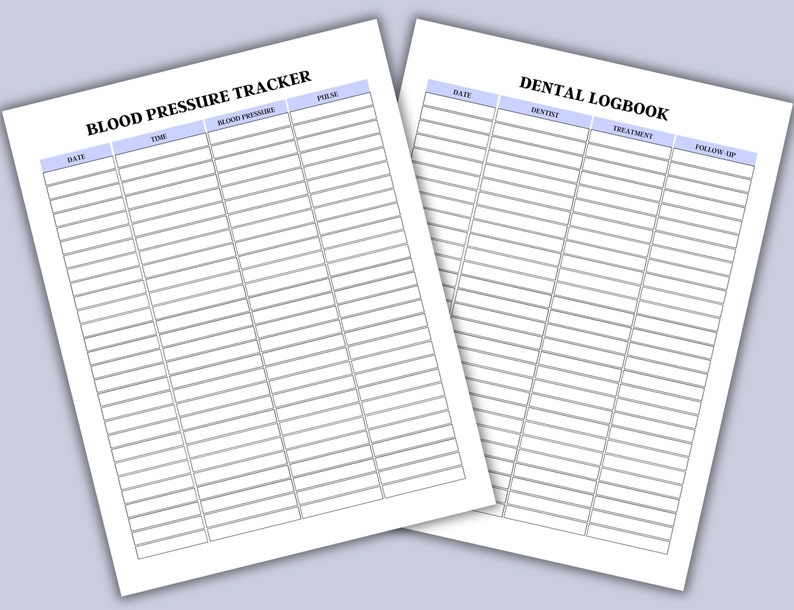 Printable 2024 Medical Planner, Healthcare Journal, Family Health ...