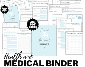 Printable Medical Binder: Health & Chronic Illness Planner (PDF Download)