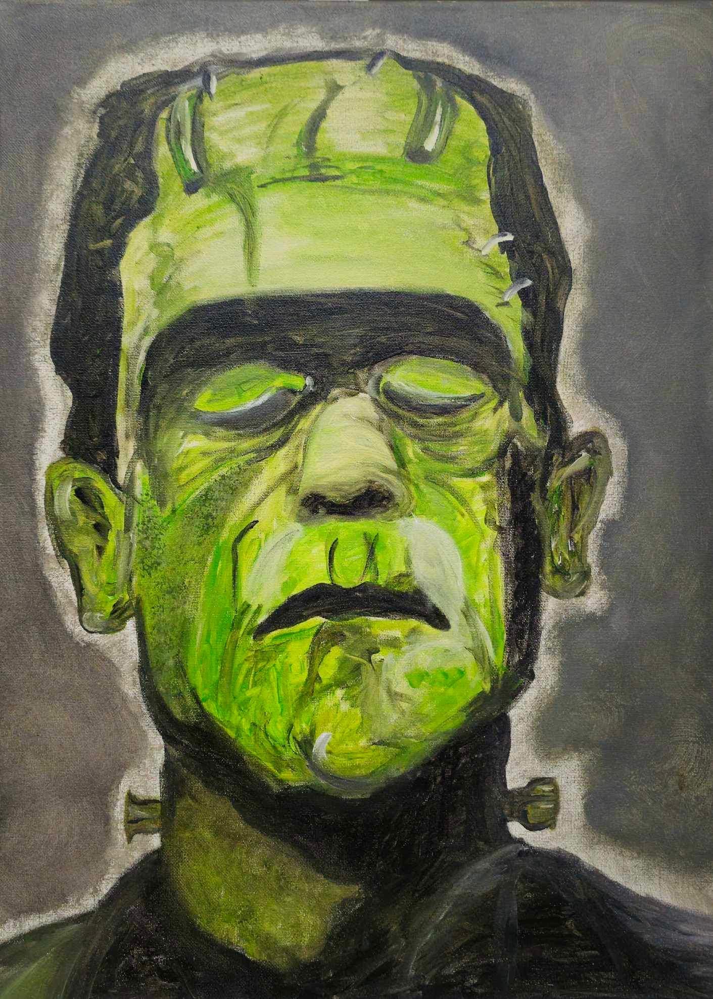 Frankenstein Monster Inspired Art Print 11x14 Inches, Classic Pre-code ...