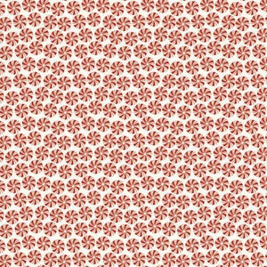 Christmas Is in Town Peppermints Cream-C14743- Riley Blake Designs- Peppermint Candy- Christmas- Holiday- Quilting Cotton Fabric