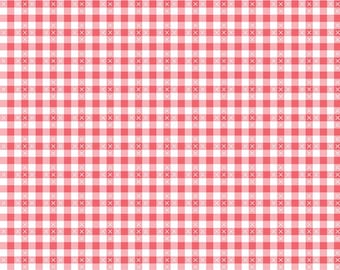 Summer Skies and Fireflies Gingham Tea Rose-C16375-Riley Blake Designs-