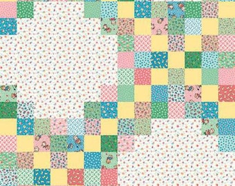 Playtime 30's Cheater Print Multi C15157-Riley Blake Designs-Triple Irish Design- 1930's Reproduction- Quilting Cotton Fabric