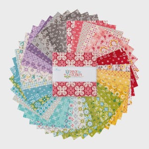 Piece & Plenty 5 Inch Stacker- Riley Blake Designs- Precut- Lori Holt- Bee In My Bonnet- Quilting Cotton Fabric