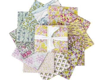 Postcard From The Highlands FQB- FQLPOSTHIGH-12- Liberty Fabrics- Riley Blake Designs- Precut- Flowers- Quilting Cotton Fabric