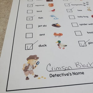 Lake Scavenger Hunt, Lake Vacation Games, Camping Treasure Game for ...