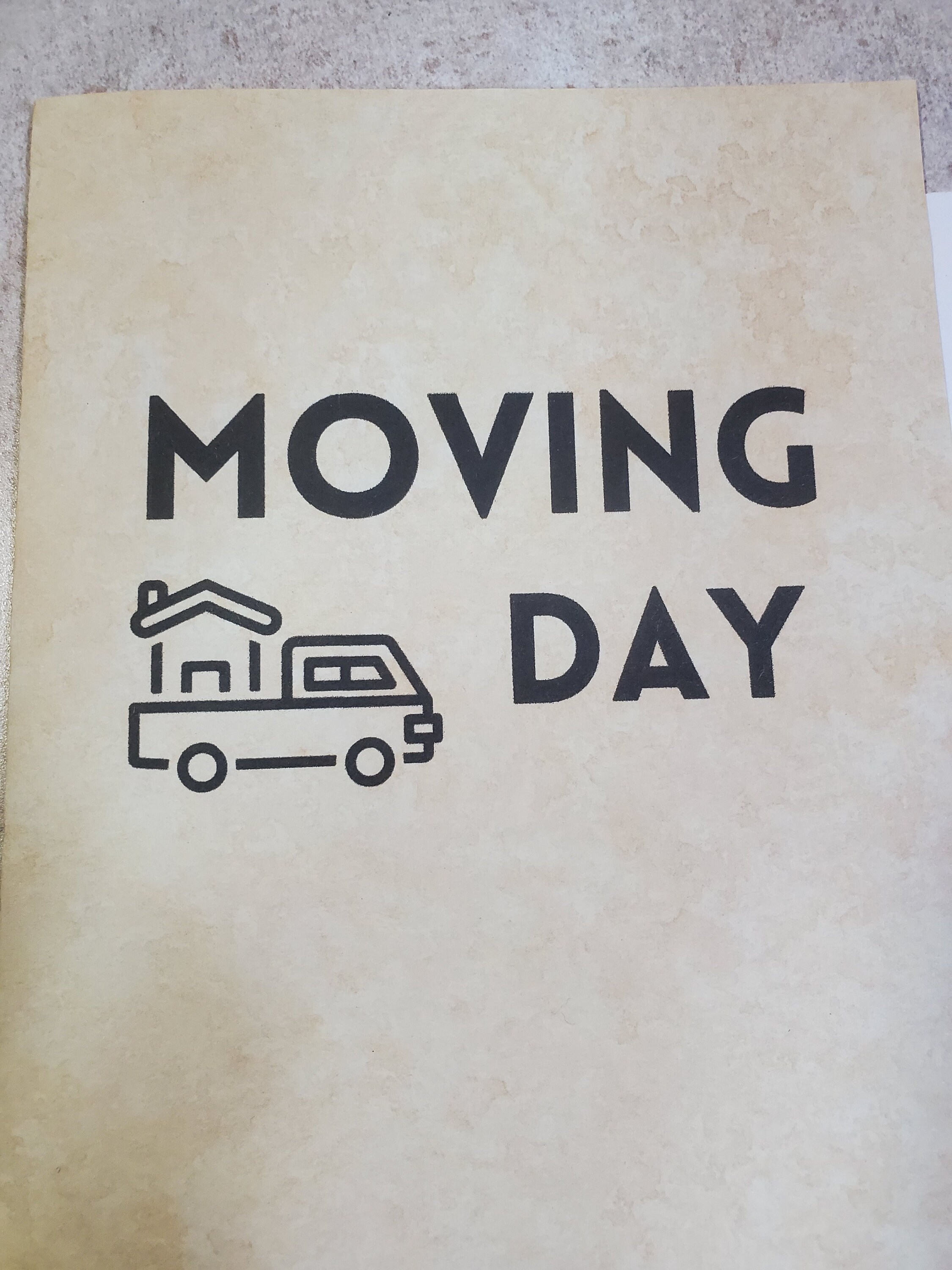 Moving Away Card, Printable Card, Moving Day Goodbye Card, Quick Print Greeting Card, Good-bye ...