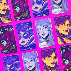 Cartes photo K/DA | Ahri | Akali | Evelyne | Kaïsa