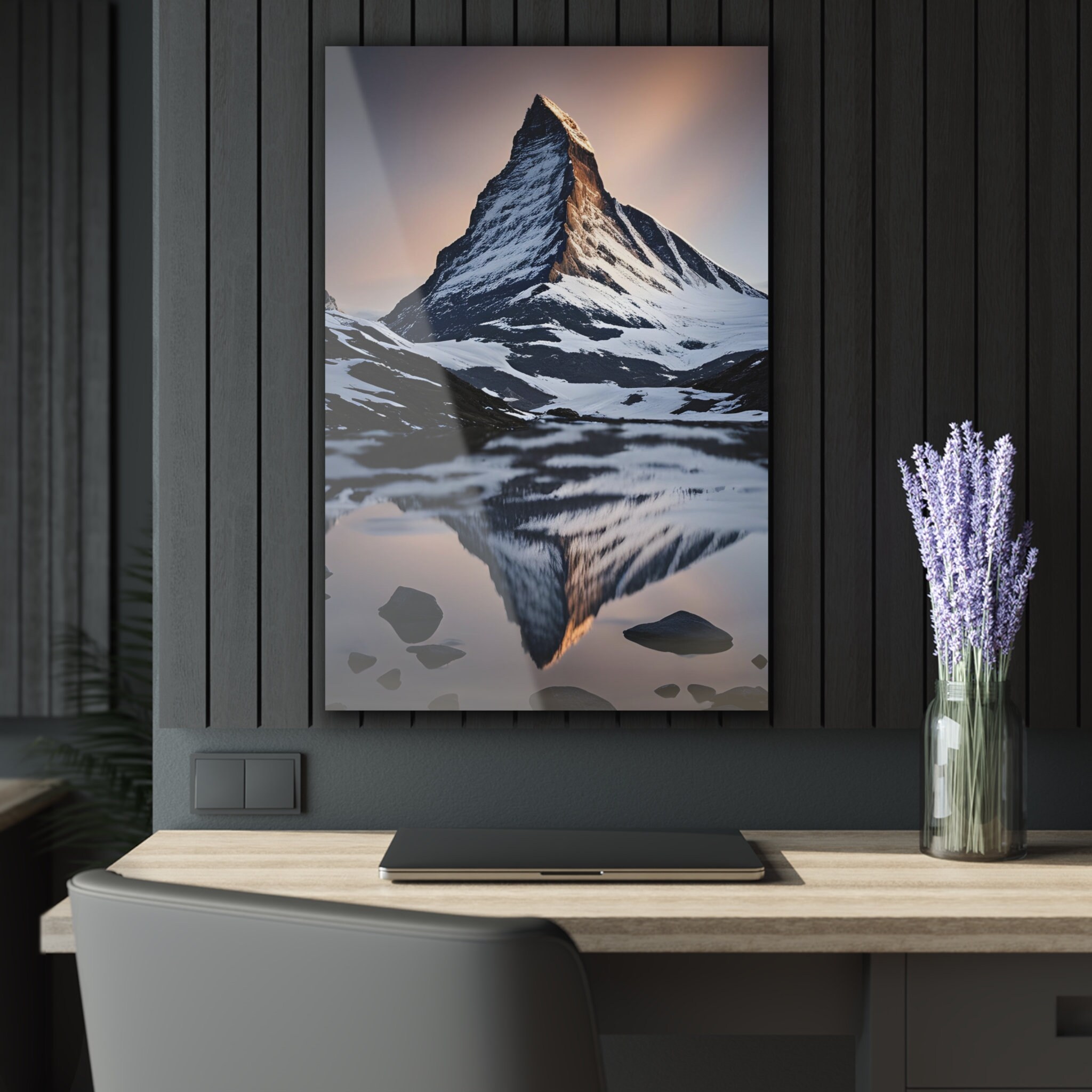 Printable Matterhorn Digital Download Mountain Landscape Wall Art for