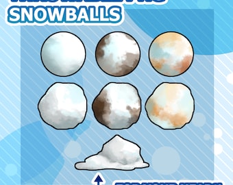 Vtuber asset Throwables Snowballs Png assets