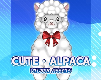 Cute Alpaca Rigged Vtuber Model Asset