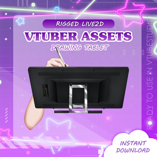 Vtuber Drawing Tablet Asset: Live2D Tracking with Pen Toggle
