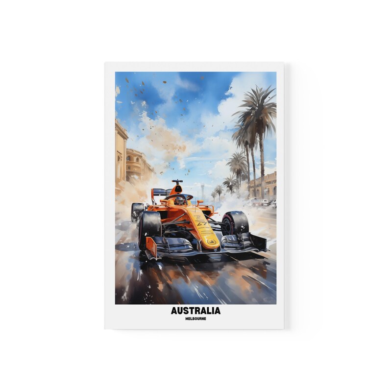 F1 Melbourne Australia 2024 Poster, Albert Park, St Kila, Motorsport