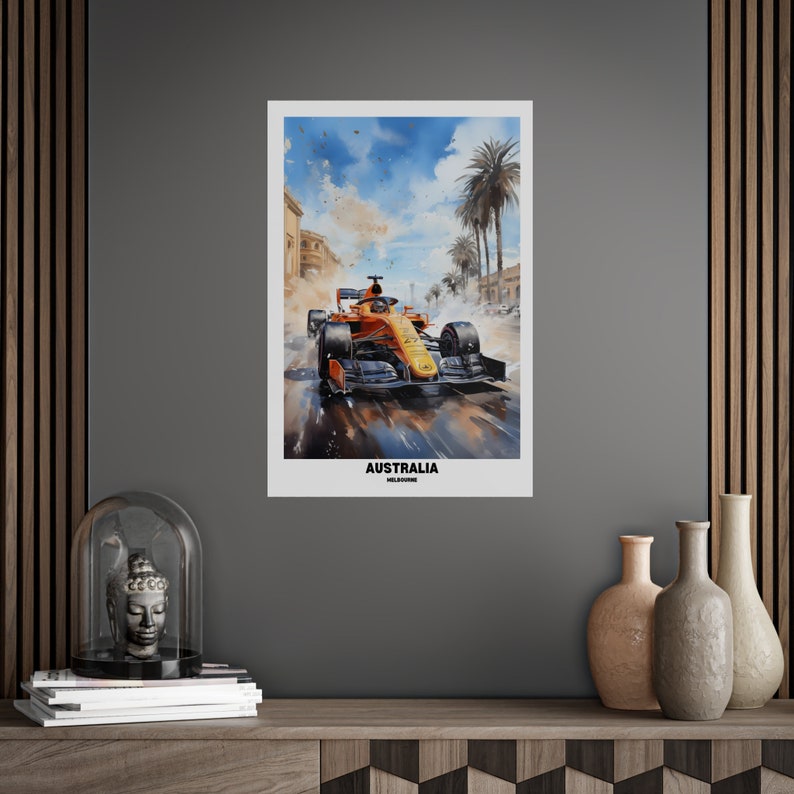 F1 Melbourne Australia 2024 Poster, Albert Park, St Kila, Motorsport