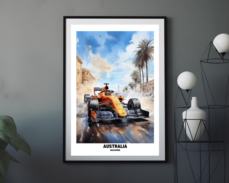 F1 Melbourne Australia 2024 Poster, Albert Park, St Kila, Motorsport
