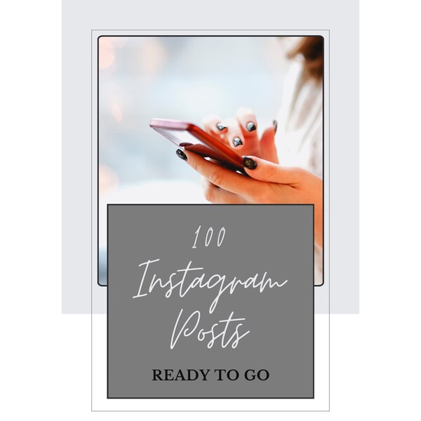 Instagram Posts – 100 ready-to-go Instagram Images