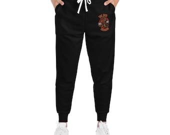 The Red Dragon Joggers Pants, Red Dragon Pants, Black Pants, Dragon Joggers