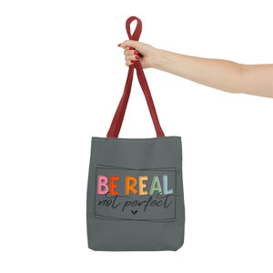 Dunkelgrau Be Real Handtasche, Hand Tote