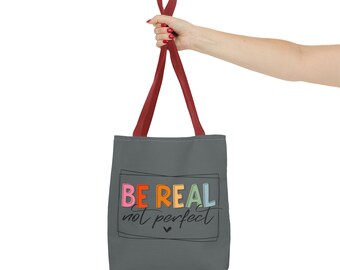 Dark Grey Be Real Hand Bag, Hand Tote