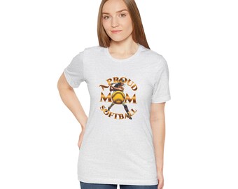 Softbal moeder, honkbal softbal moeder, softbal moeder cadeau, softbal moeder T-shirt, softbal moeder T-shirt, senior softbal moeder, team, softbal moeder shirt