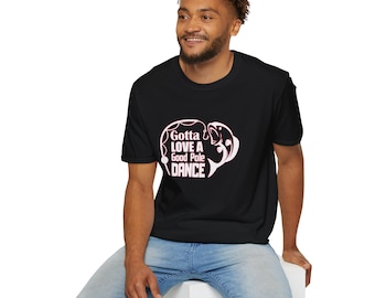 Fishing T-Shirt, Black Fishing Shirt, Black Shirt, Fishing Pole, Pole Shirt, White Fishing Shirt
