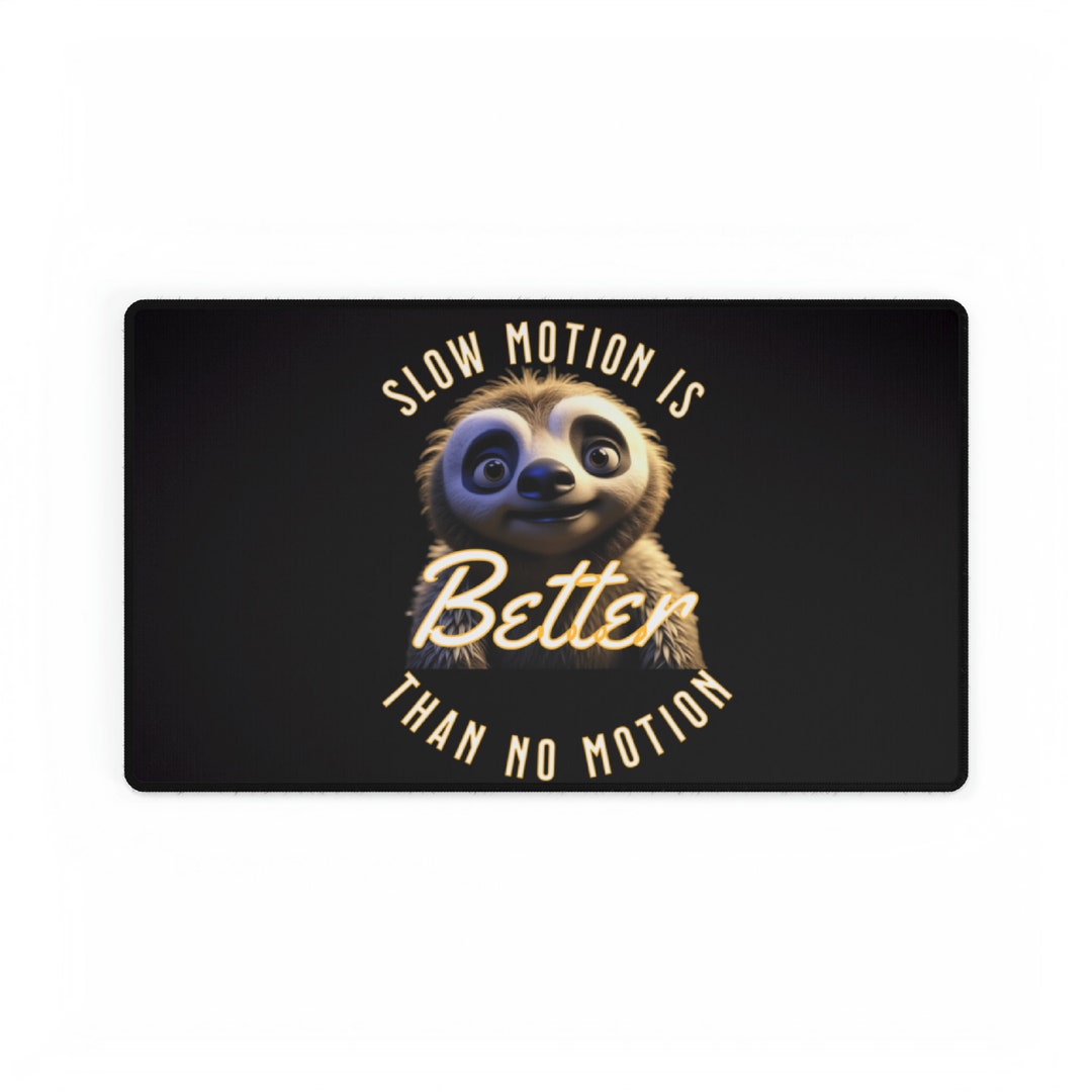 Desk Mats, Sloth, Black Sloth, Sloth Desk Mat, Mouse Pad - Etsy